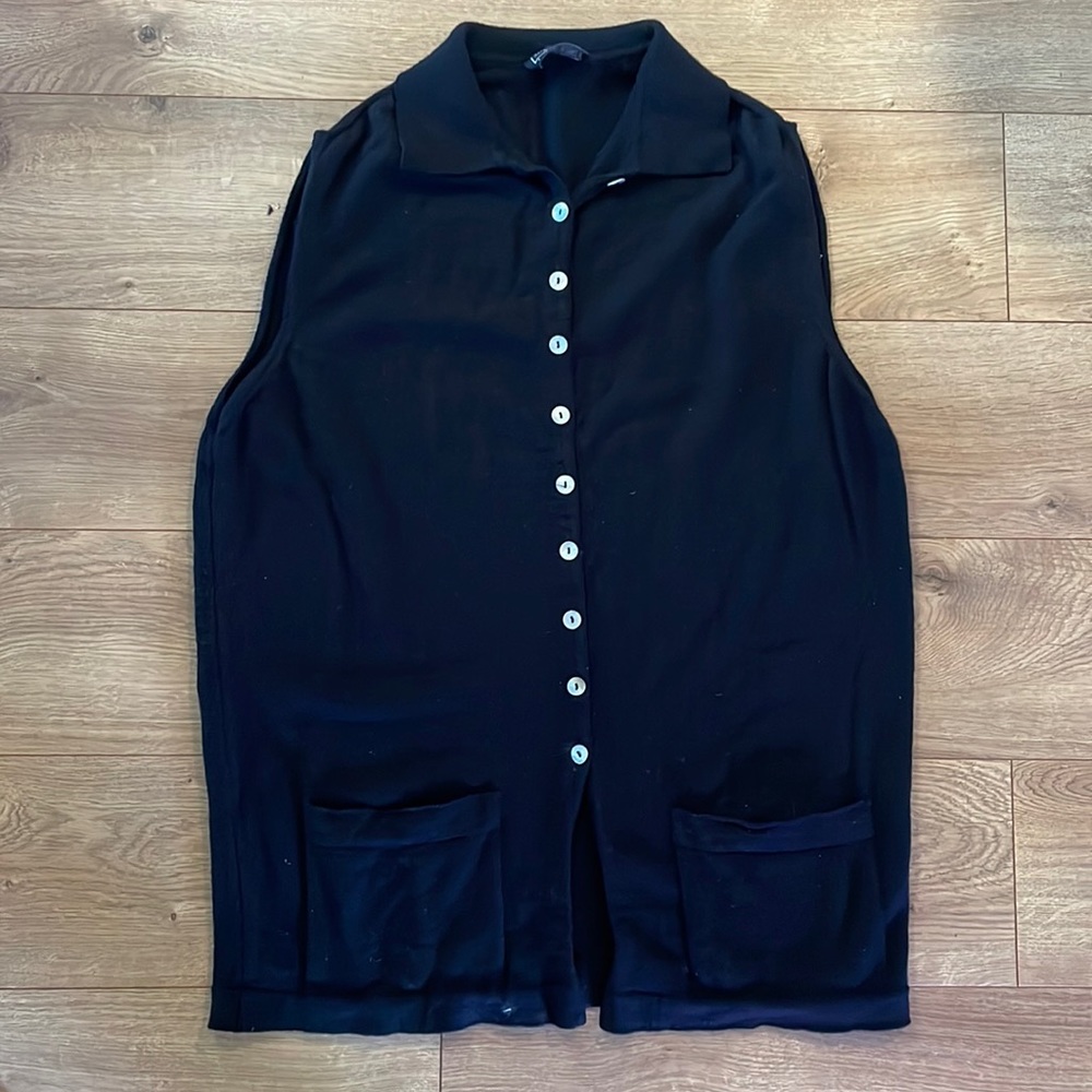 Stefan Green Paris sweater no sleeves